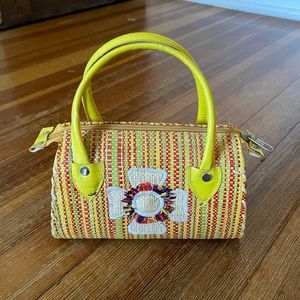 Mini woven handbag from Ghana